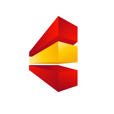 vector sign  Spanish construction, boxes and buildings